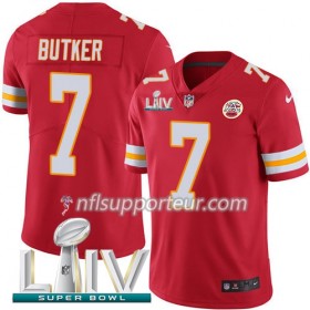 Maillot Homme Kansas City Chiefs Harrison Butker 7 Nike Rouge 2020 Super Bowl LIV